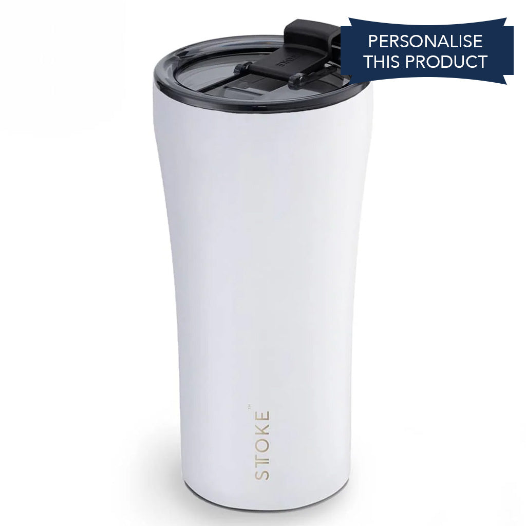 Sttoke 16oz White Classic Series Reusable Cup - Barista Supplies