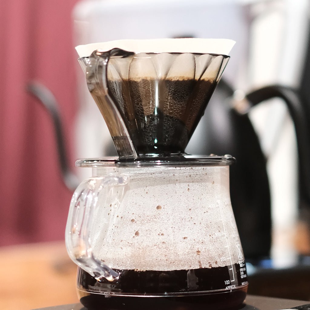 Cafec 1 Cup Black Tritan Flower Dripper - Barista Supplies