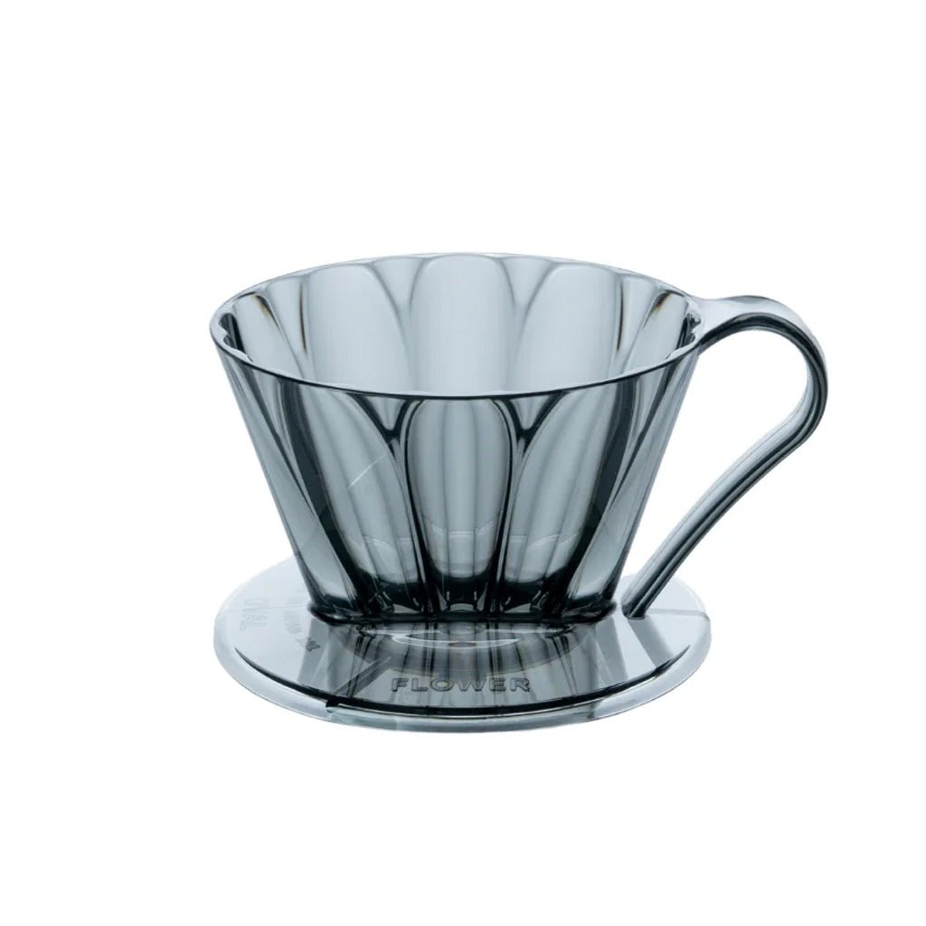 Cafec 101 Black Flower Oval Dripper - Barista Supplies