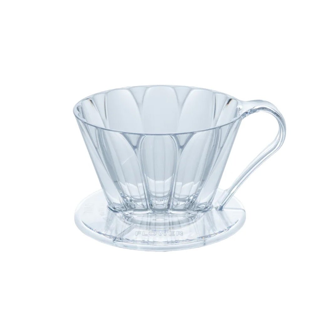 Cafec 101 Clear Flower Oval Dripper - Barista Supplies