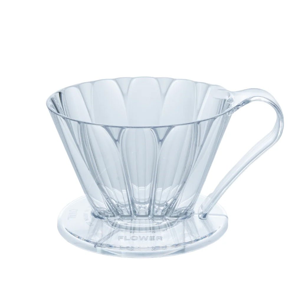 Cafec 102 Clear Flower Oval Dripper - Barista Supplies