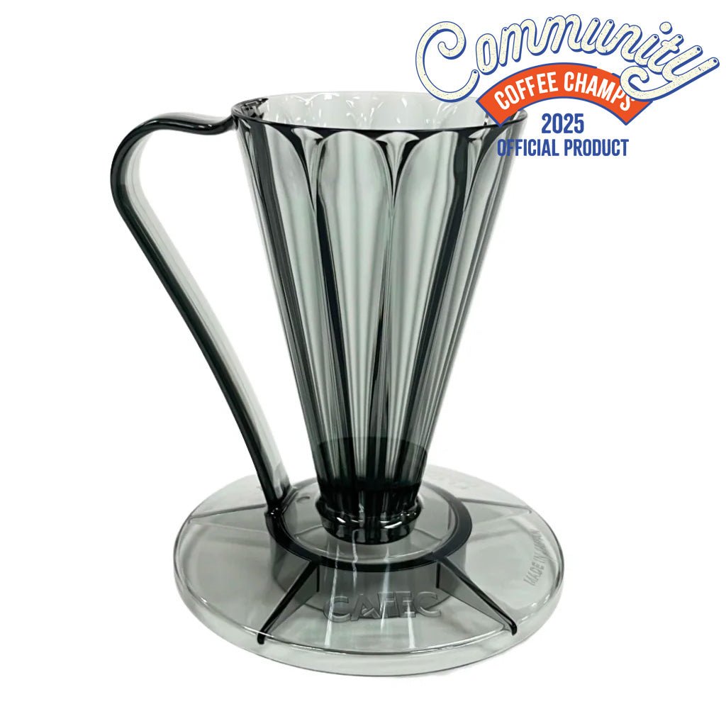 Cafec Deep 27 Black Flower Dripper - Barista Supplies