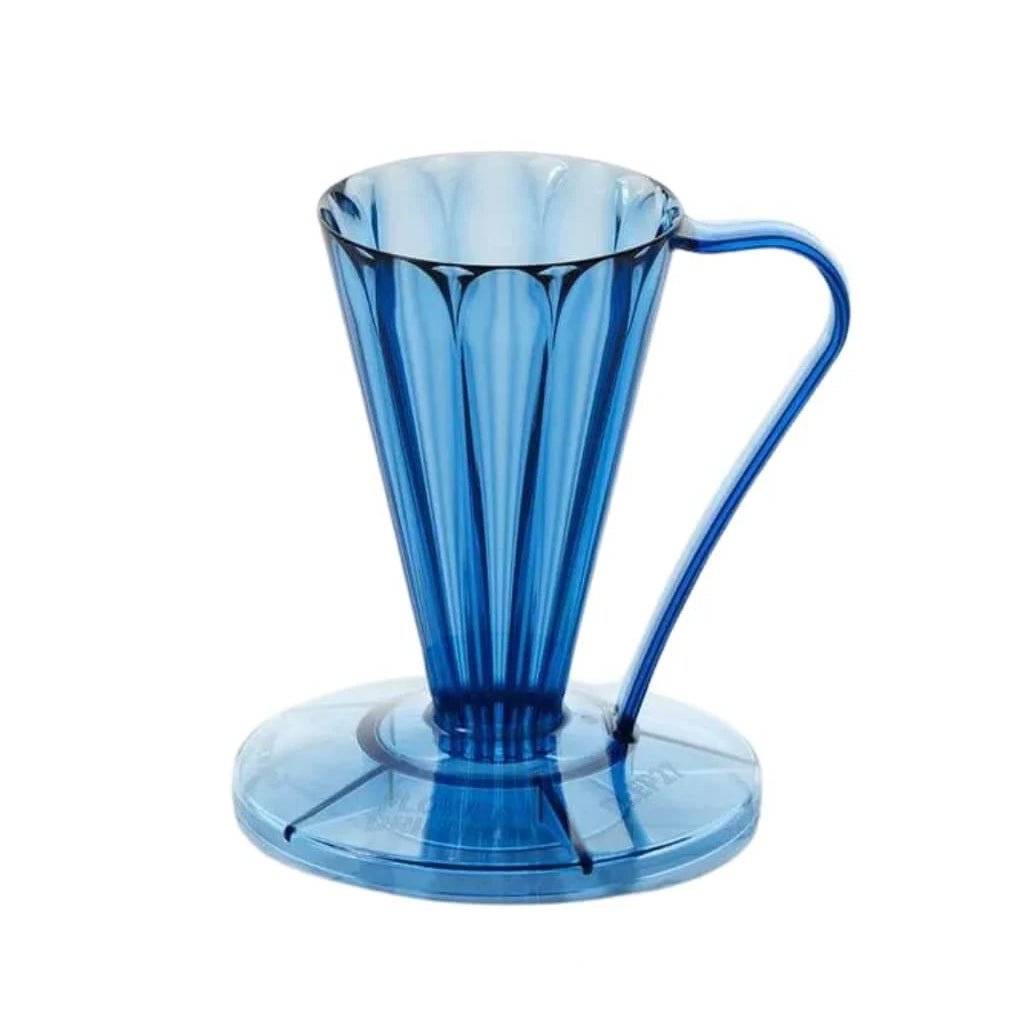 Cafec Deep 27 Clear Navy Flower Dripper - Barista Supplies