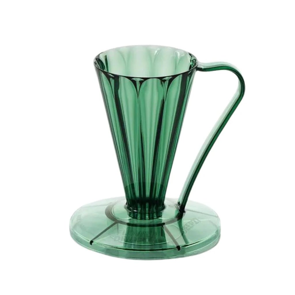 Cafec Deep 27 Dark Green Flower Dripper - Barista Supplies