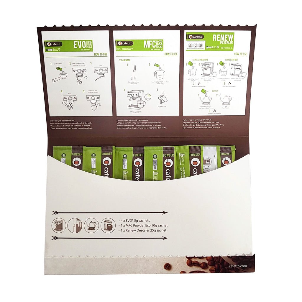 Cafetto Home Barista Cleaning Pack - Barista Supplies