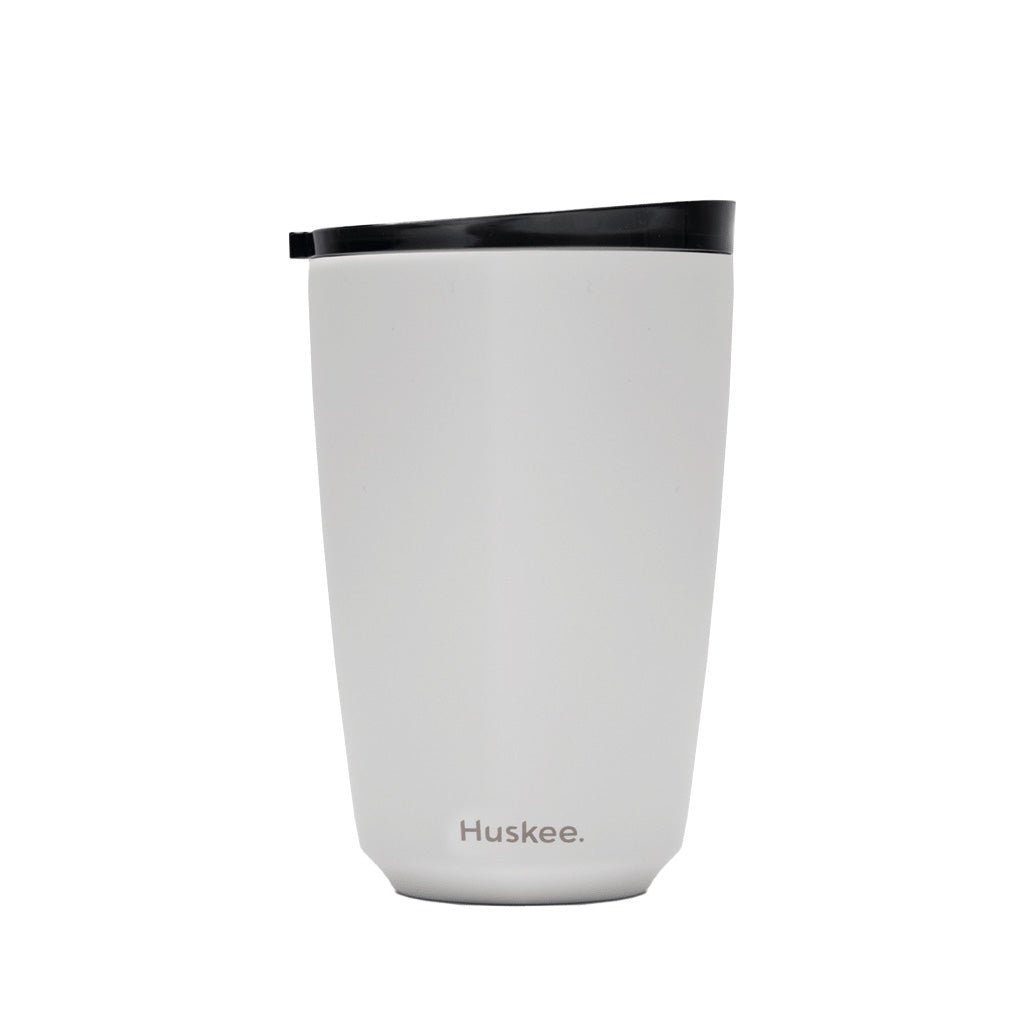 Huskee Steel 12oz Reusable Coffee Cup - Barista Supplies