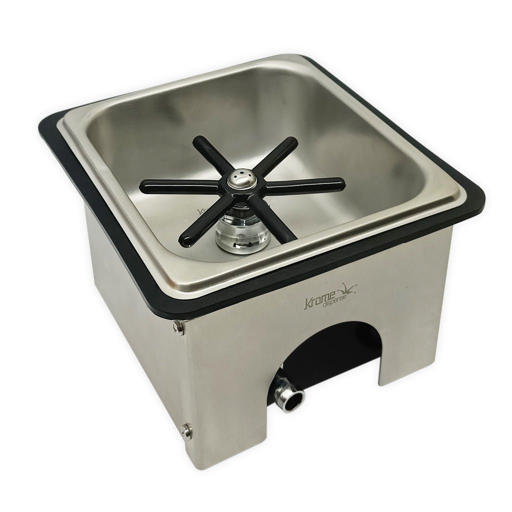 Krome Dispense Counter Top Jug Rinser - Barista Supplies