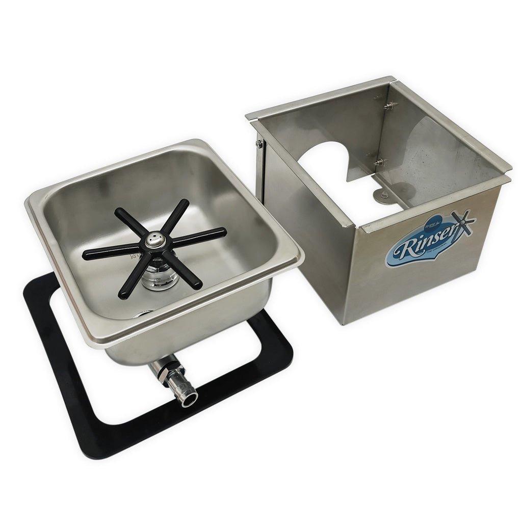 Krome Dispense Counter Top Jug Rinser - Barista Supplies