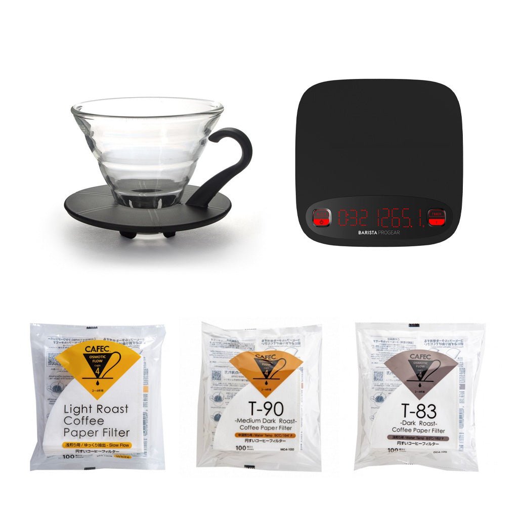 Pour Over Dripper & Scale Bundle - Barista Supplies