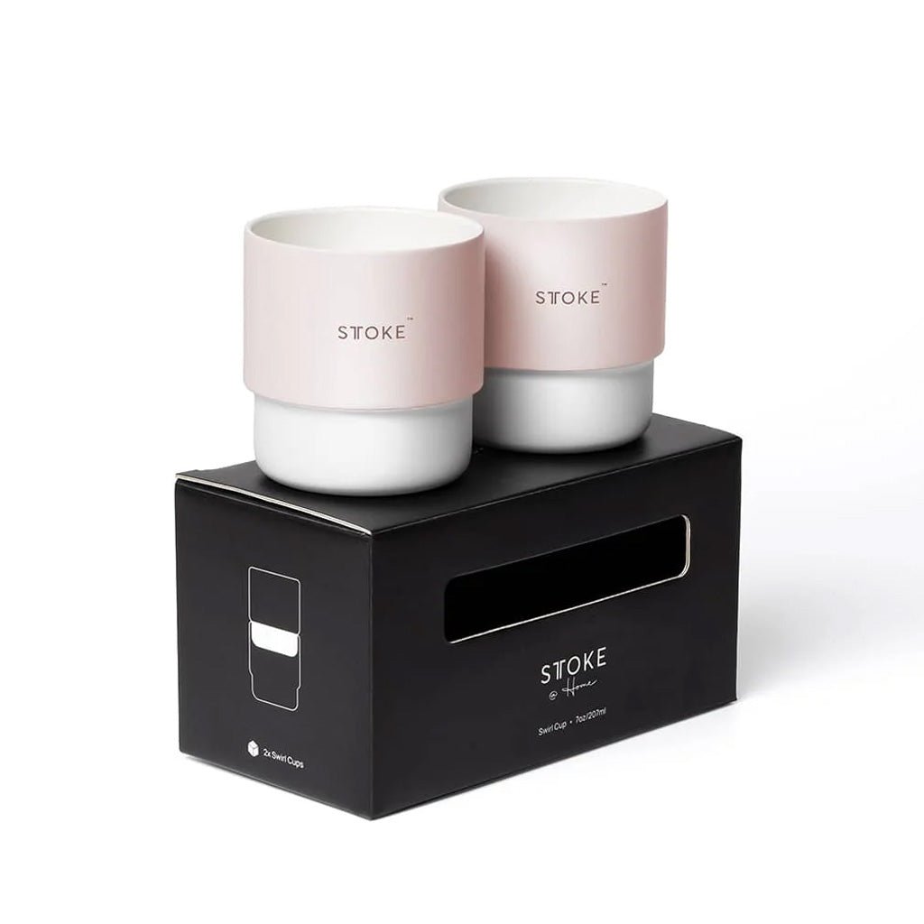 Sttoke 7oz Swirl Cup Set of 2 - Barista Supplies