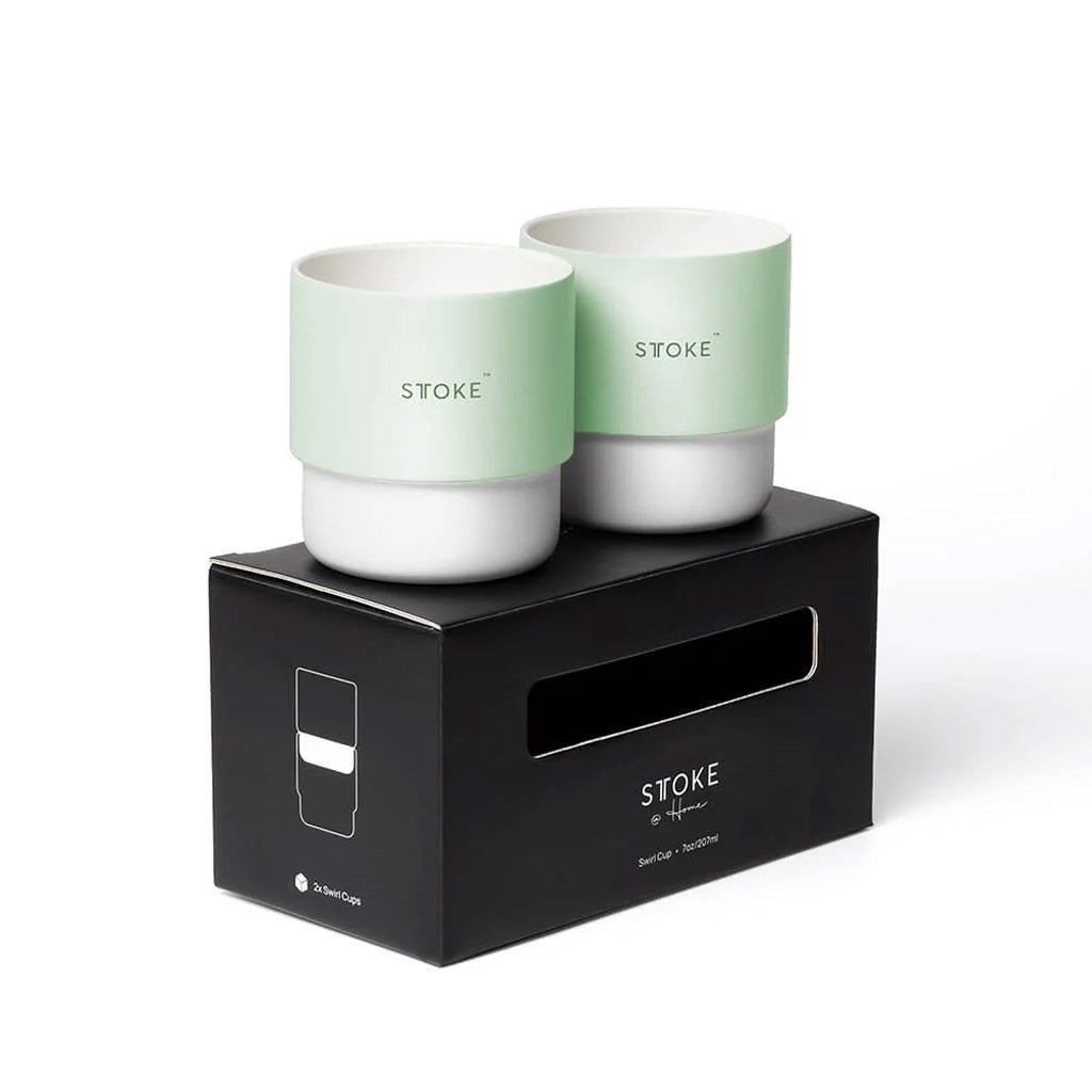 Sttoke 7oz Swirl Cup Set of 2 - Barista Supplies