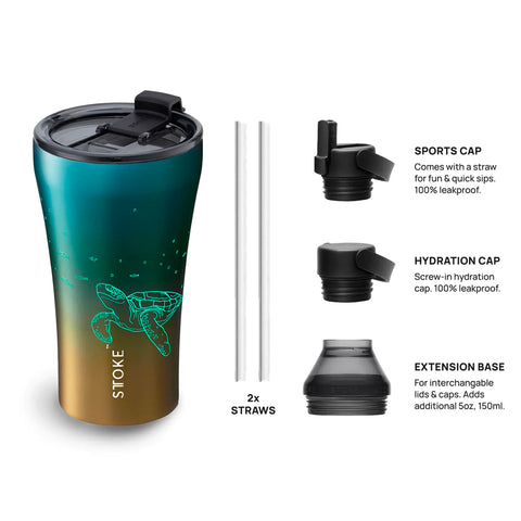 Sttoke 12oz Ocean Glow Reusable Cup - Limited Edition