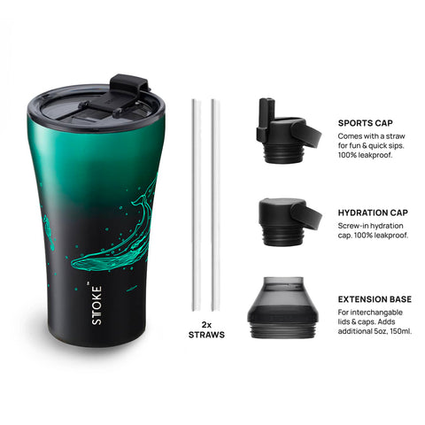 Sttoke 12oz Ocean Glow Reusable Cup - Limited Edition
