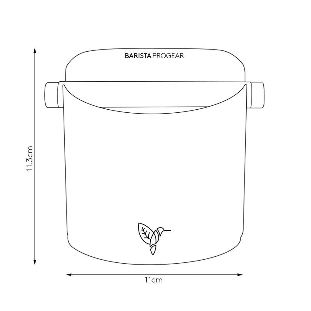 Barista Progear Black Miner Home Knock Bin - Barista Supplies