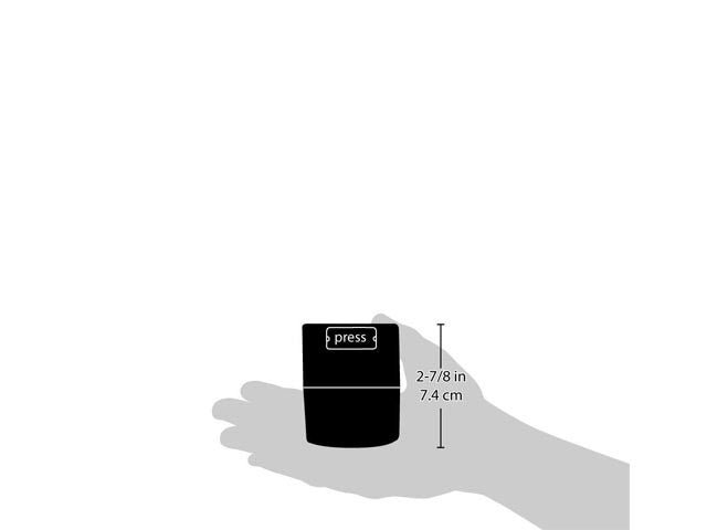 Black 40g MiniVac Coffee Storage Container - Barista Supplies