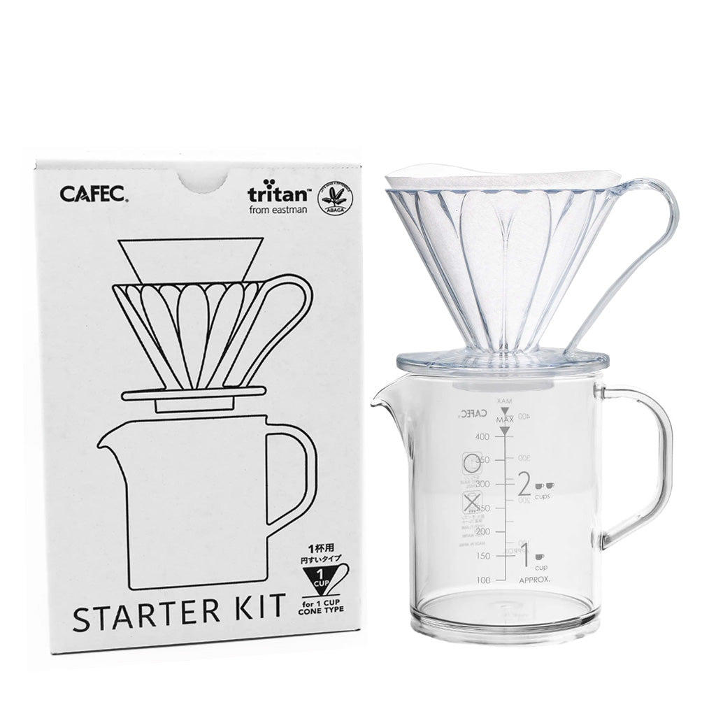 Cafec 1-2 Cup Pour Over Starter Kit - Barista Supplies