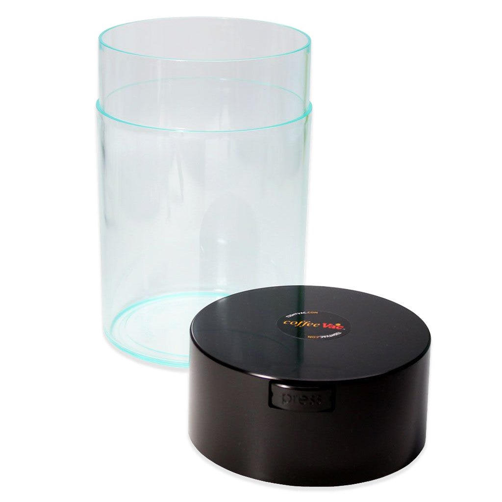 CoffeeVac Clear 500g Coffee Storage Container - Barista Supplies