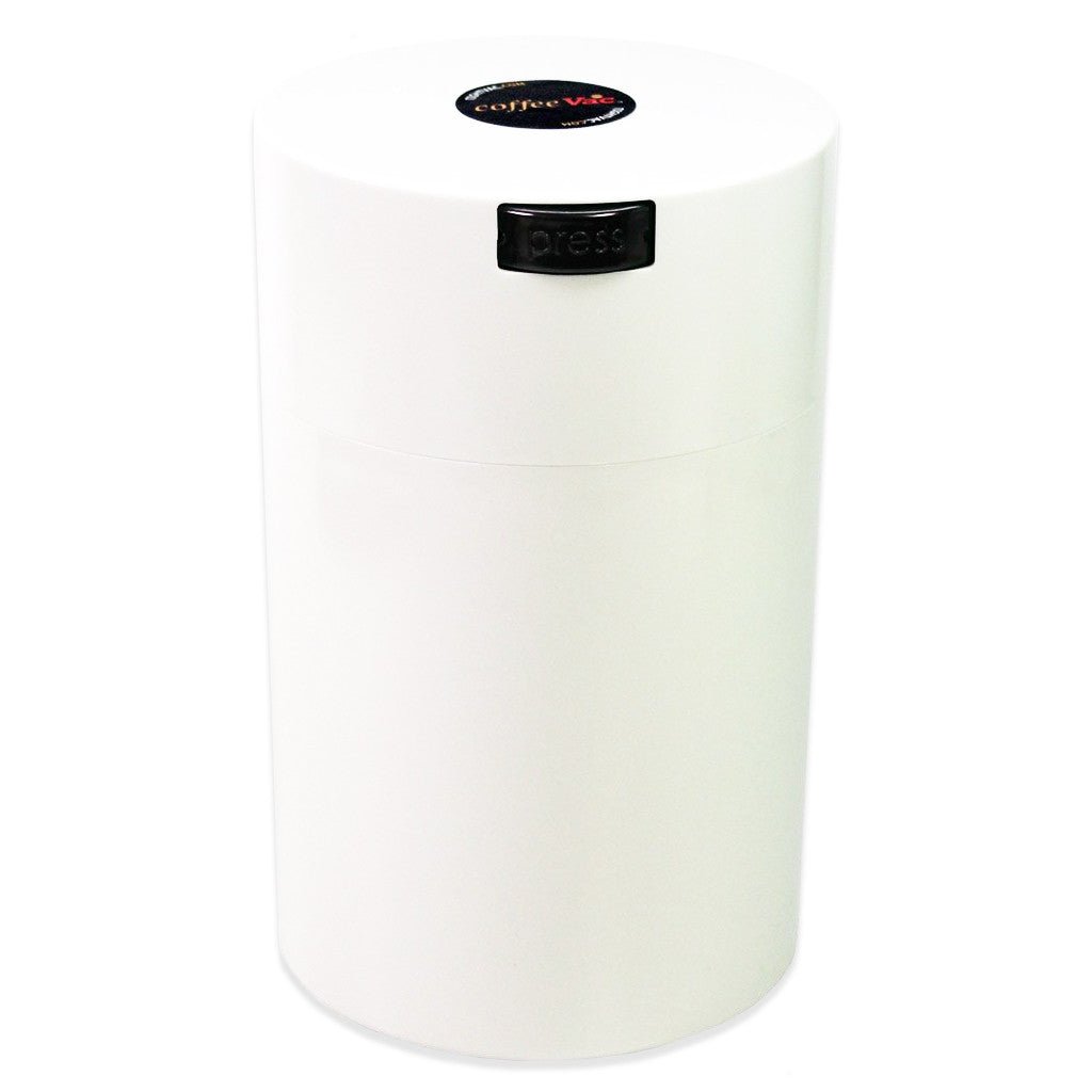 CoffeeVac White 500g Coffee Storage Container - Barista Supplies