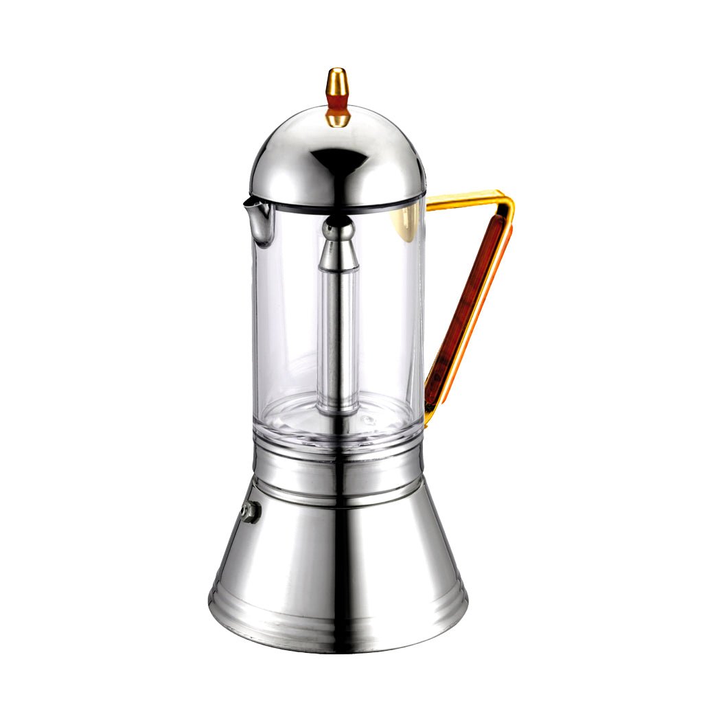GAT Cristal Gold 4 Cup Moka Pot - Barista Supplies
