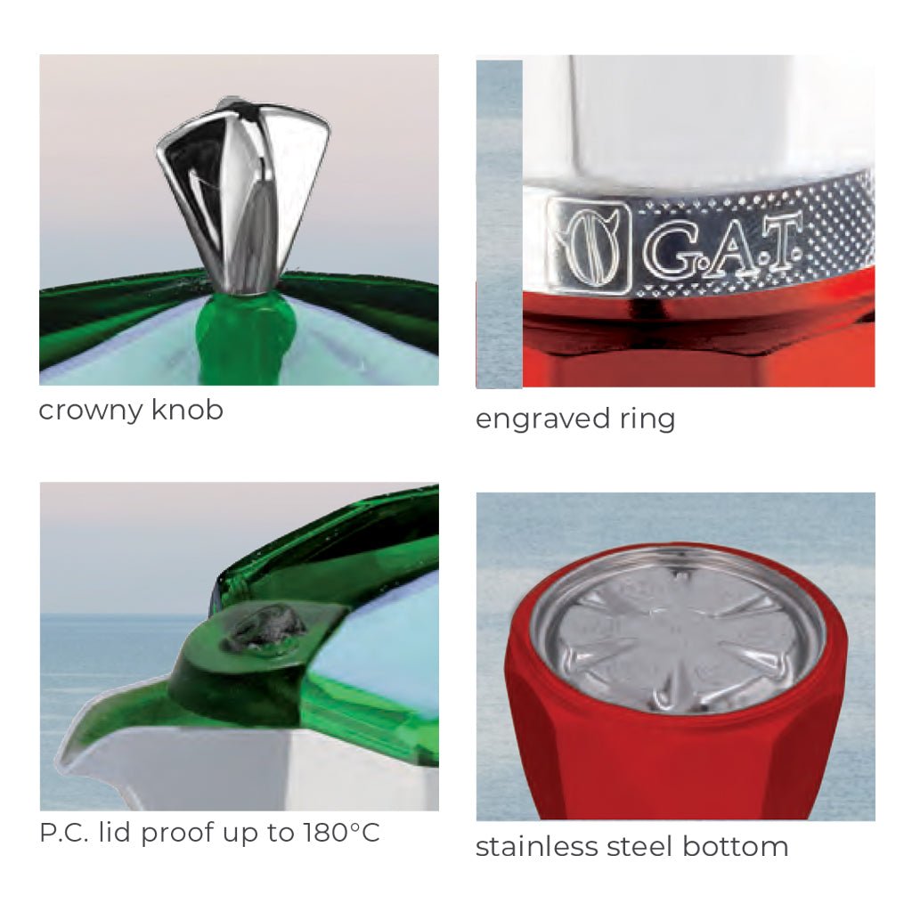 GAT Mokitaly Moka Pot Coffee Maker - Barista Supplies