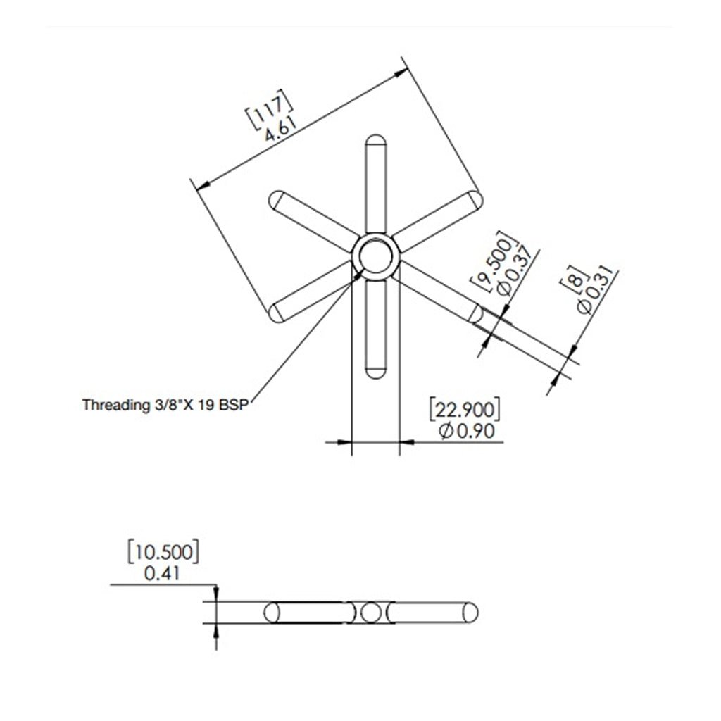 Krome Dispense Stainless Steel Rinser Disk - Barista Supplies