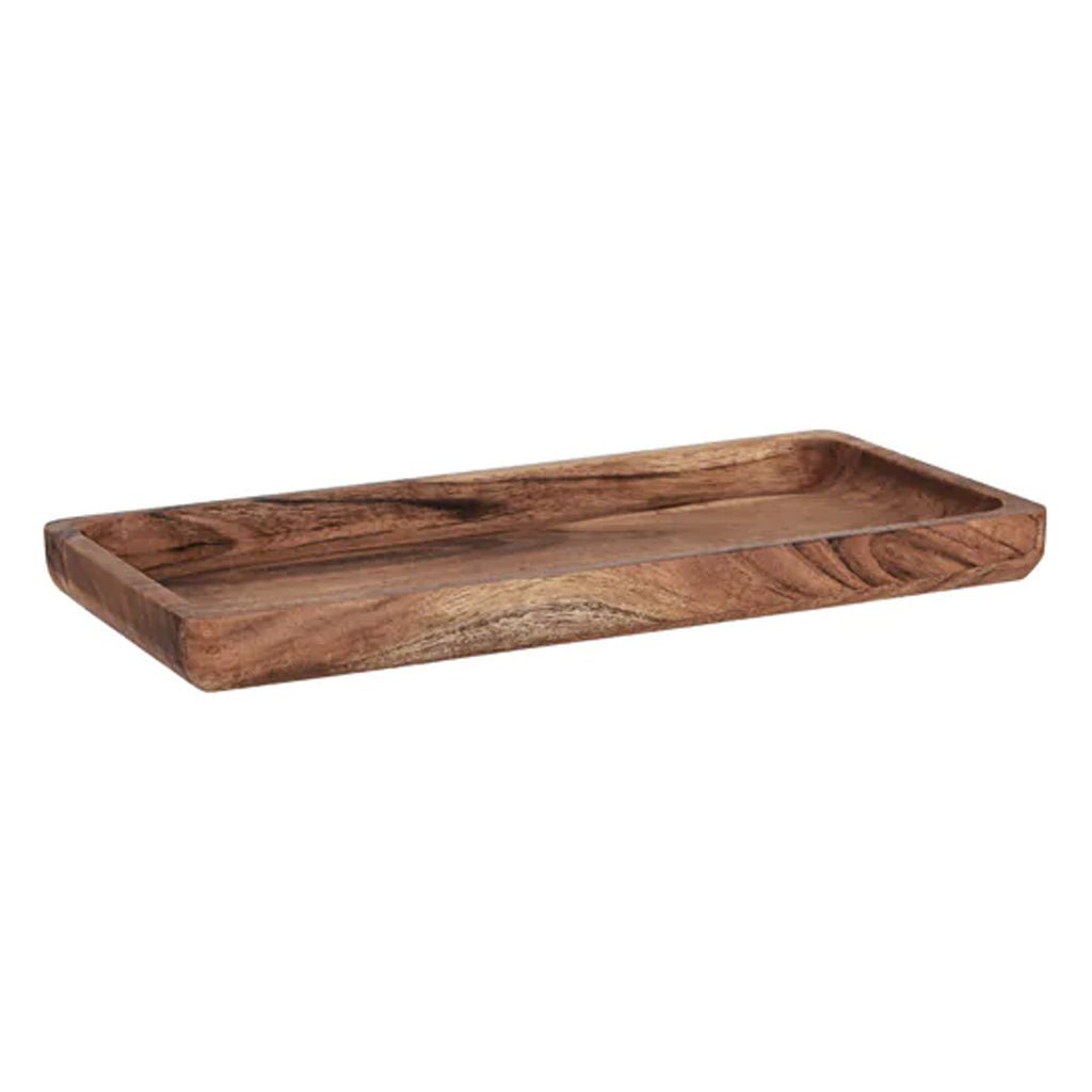 Natural Acacia Coffee Serving Tray - Barista Supplies