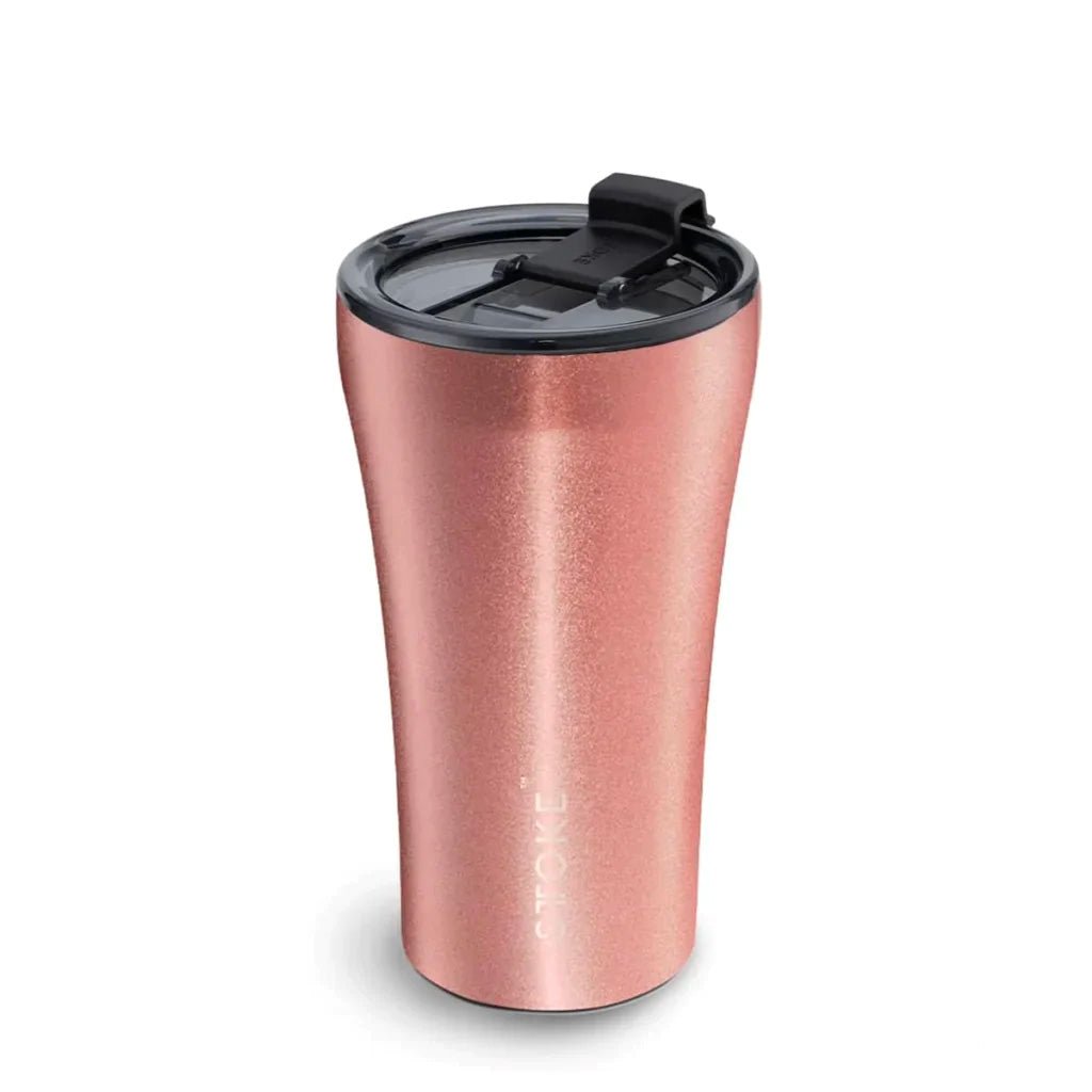 Sttoke 12oz Blush Rose Reusable Coffee Cup - Barista Supplies