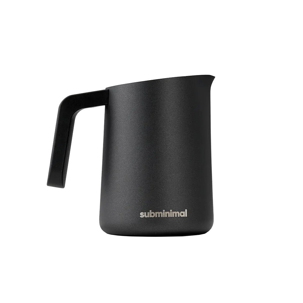 Subminimal Black FloTip Milk Jug - Barista Supplies
