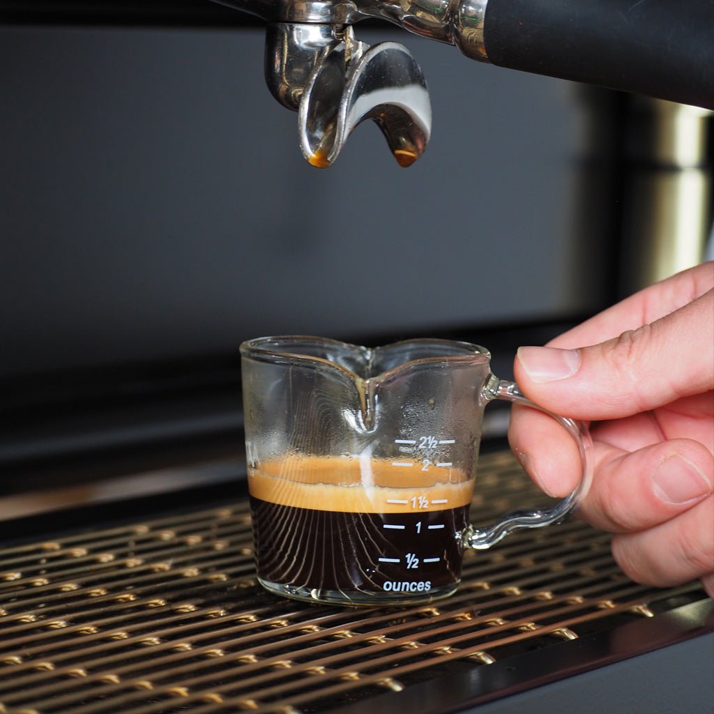 Barista Progear Double Spout Espresso Measure Glass - Barista Supplies