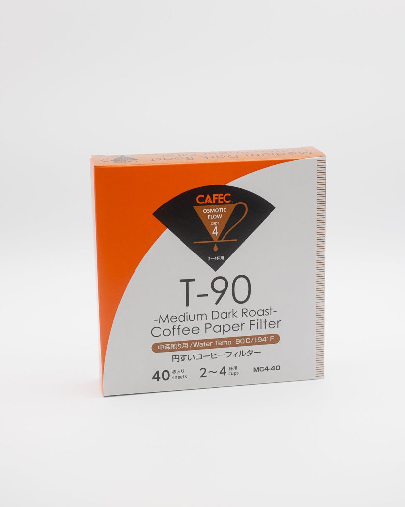 Cafec 2 Cup Medium Roast T-90 Filter Paper 40 Pack - Barista Supplies