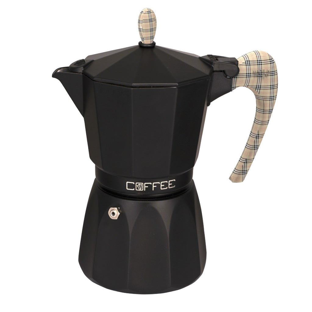 GAT Fashion Burberry Moka Pot Coffee Maker 6 Cup - Barista Supplies