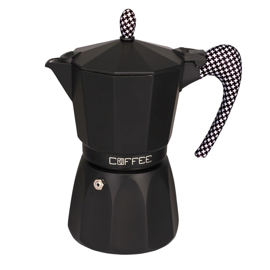 GAT Fashion Pied De Poule Moka Pot Coffee Maker 6 Cup - Barista Supplies