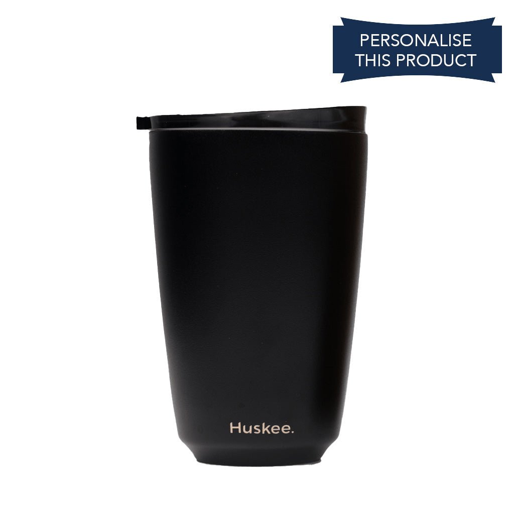 Huskee Steel 12oz Reusable Coffee Cup - Barista Supplies
