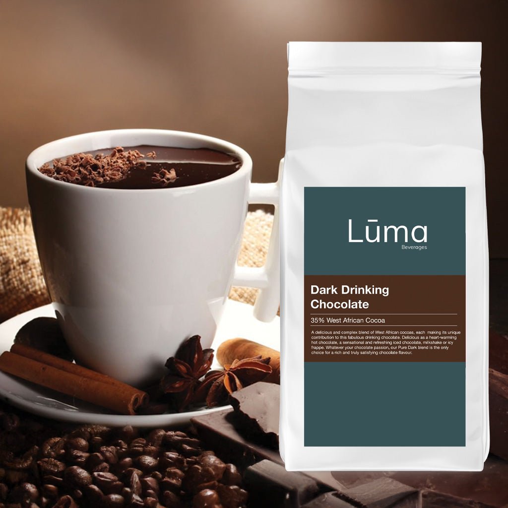 Luma Beverages Pure Dark Drinking Chocolate 1Kg - Barista Supplies