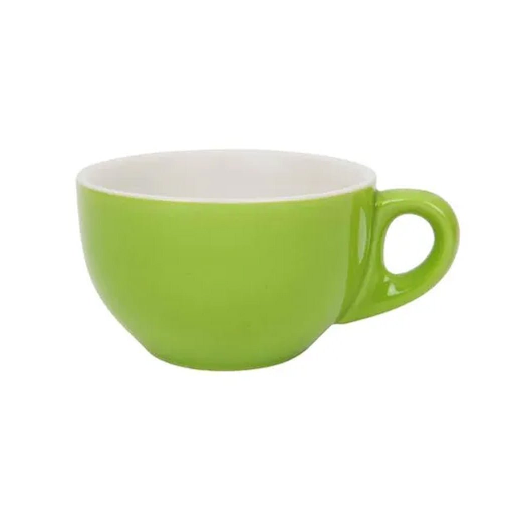 Premier Tazze 280ml Green Cappuccino Cup Italian Range - Set of 6 - Barista Supplies