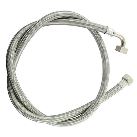 3/8 x 3/8 x 1.5m Stainless Steel Braided Hose With Elbow – Barista Supplies