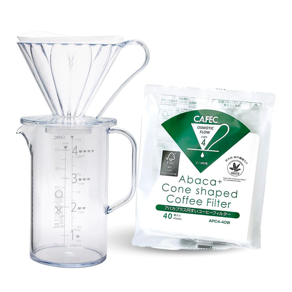 Cafec 2-4 Cup Pour Over Starter Kit - Barista Supplies