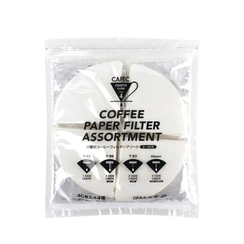 Cafec 2 Cup Assorted Filter Paper Pack - Barista Supplies