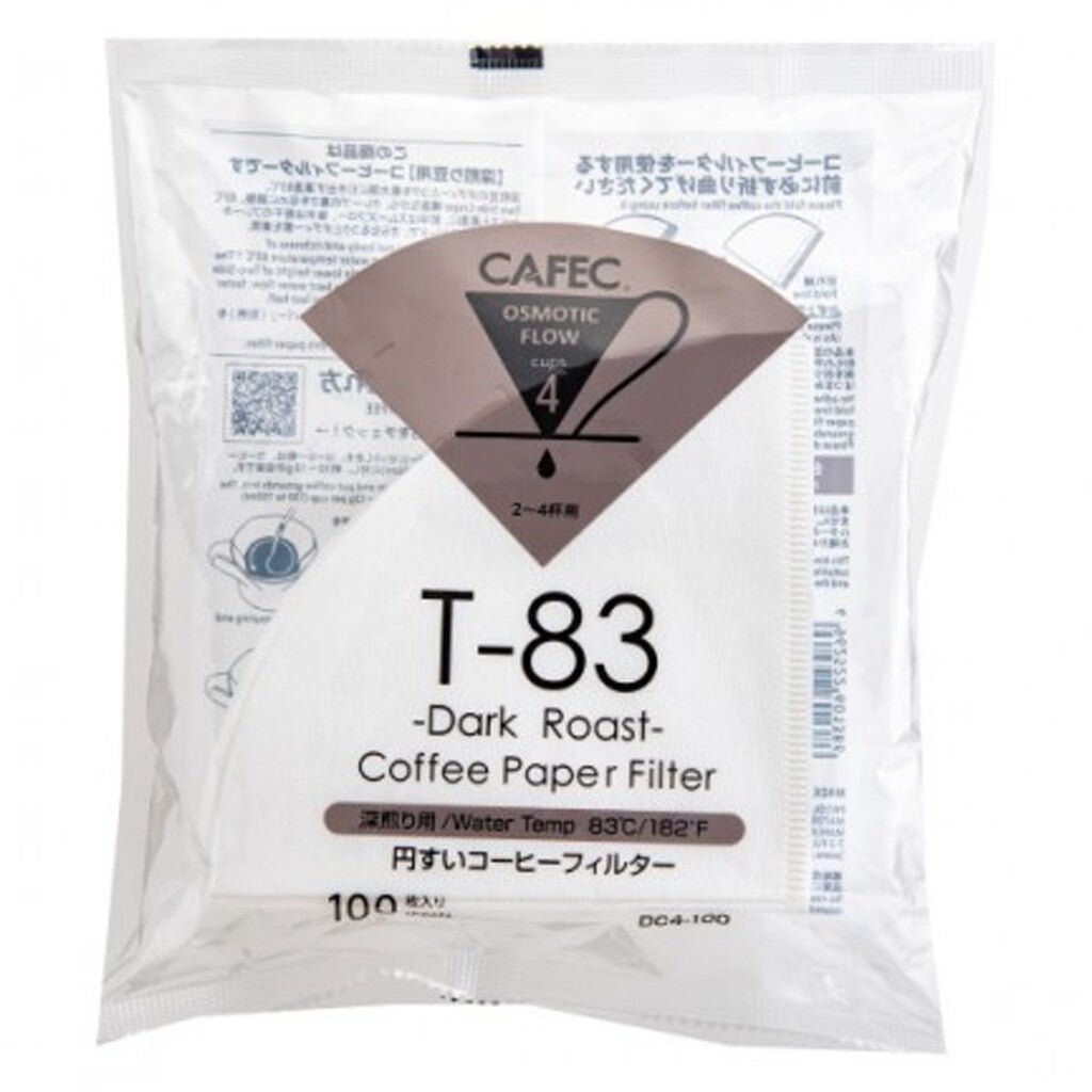 Cafec 2 Cup Dark Roast Filter Paper 100 Pack - Barista Supplies
