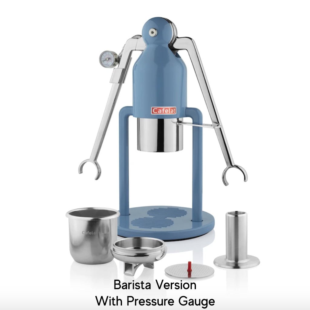 Cafelat Barista Blue Robot Espresso Maker - Barista Supplies