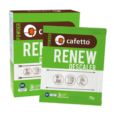 Cafetto 4 x 25g Sachet Renew Descaler Powder - Barista Supplies