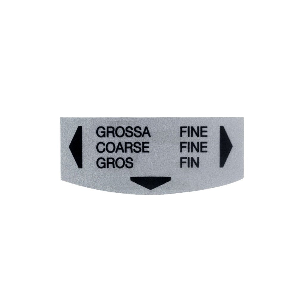 Genuine Mazzer Coarse Fine Label - Barista Supplies