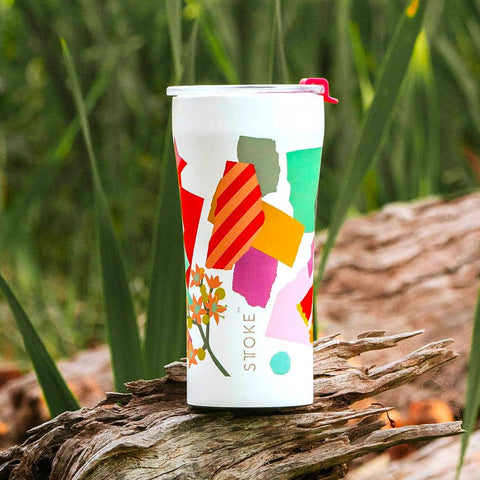 Sttoke 12oz Summer Blooms Reusable Cup - Barista Supplies